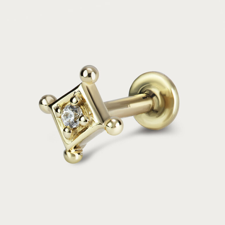 toanoi diamond gold diamonds square shape body jewelry