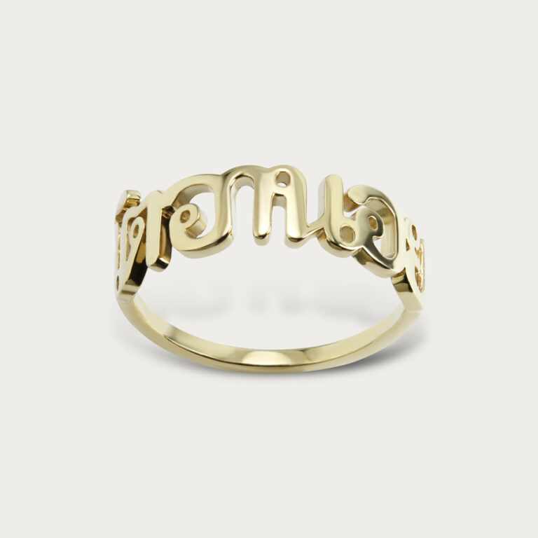 name ring gold