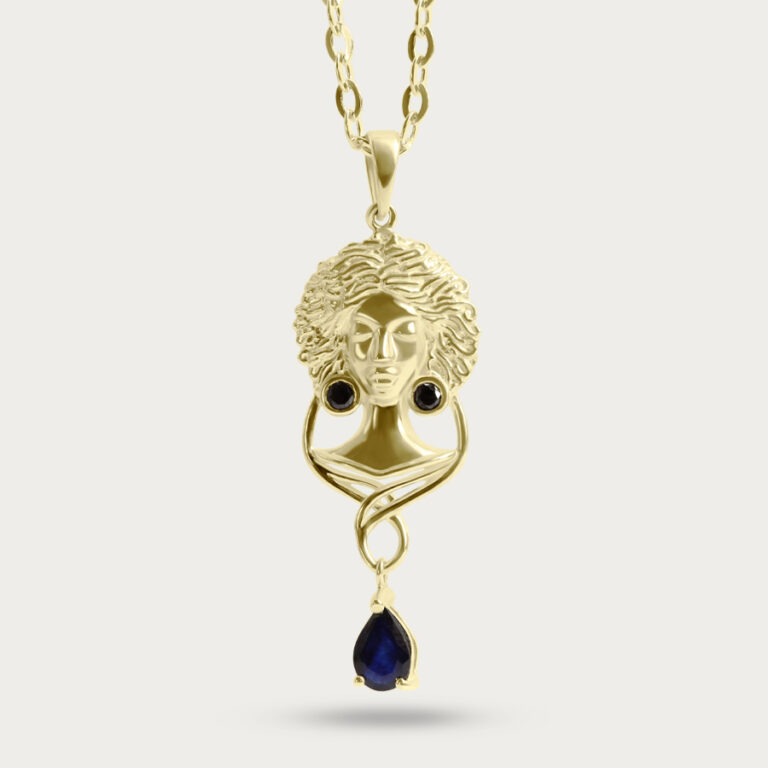 woman necklace-gold