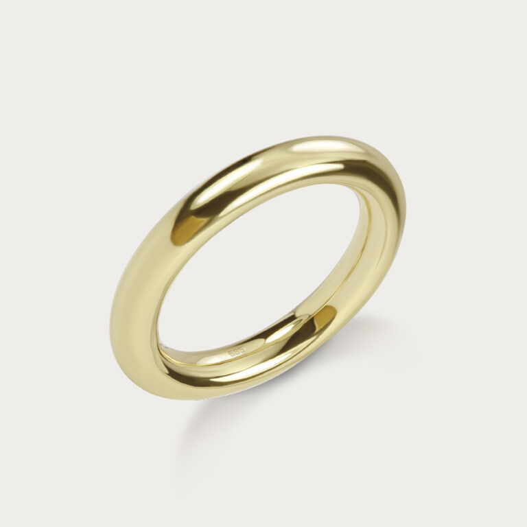 round shank gold ring