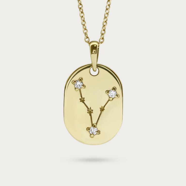 oval zodiac necklace