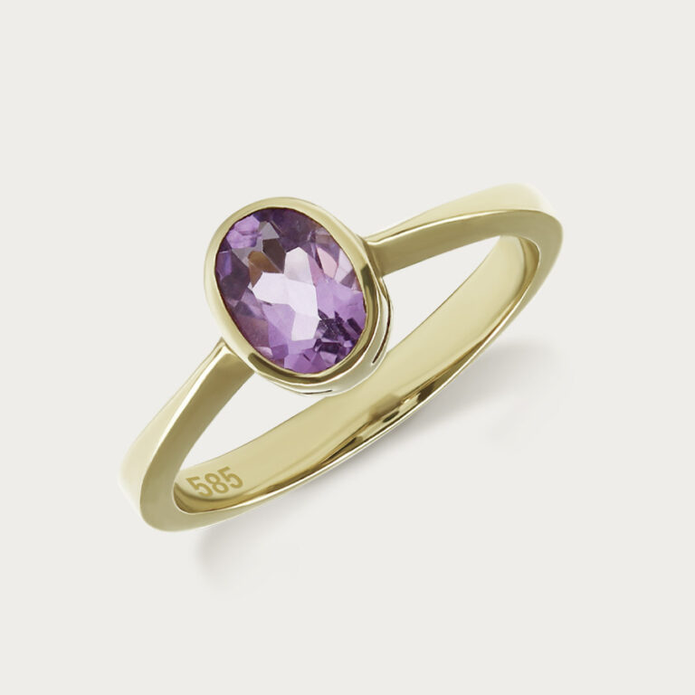 toanoi gold rings with oval gemstones